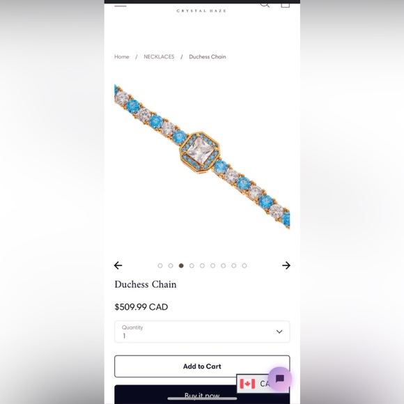 Crystal Haze Duchess Chain - Picture 3 of 3